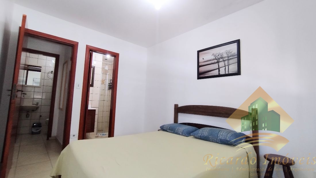 Cobertura duplex mobiliada na praia grande