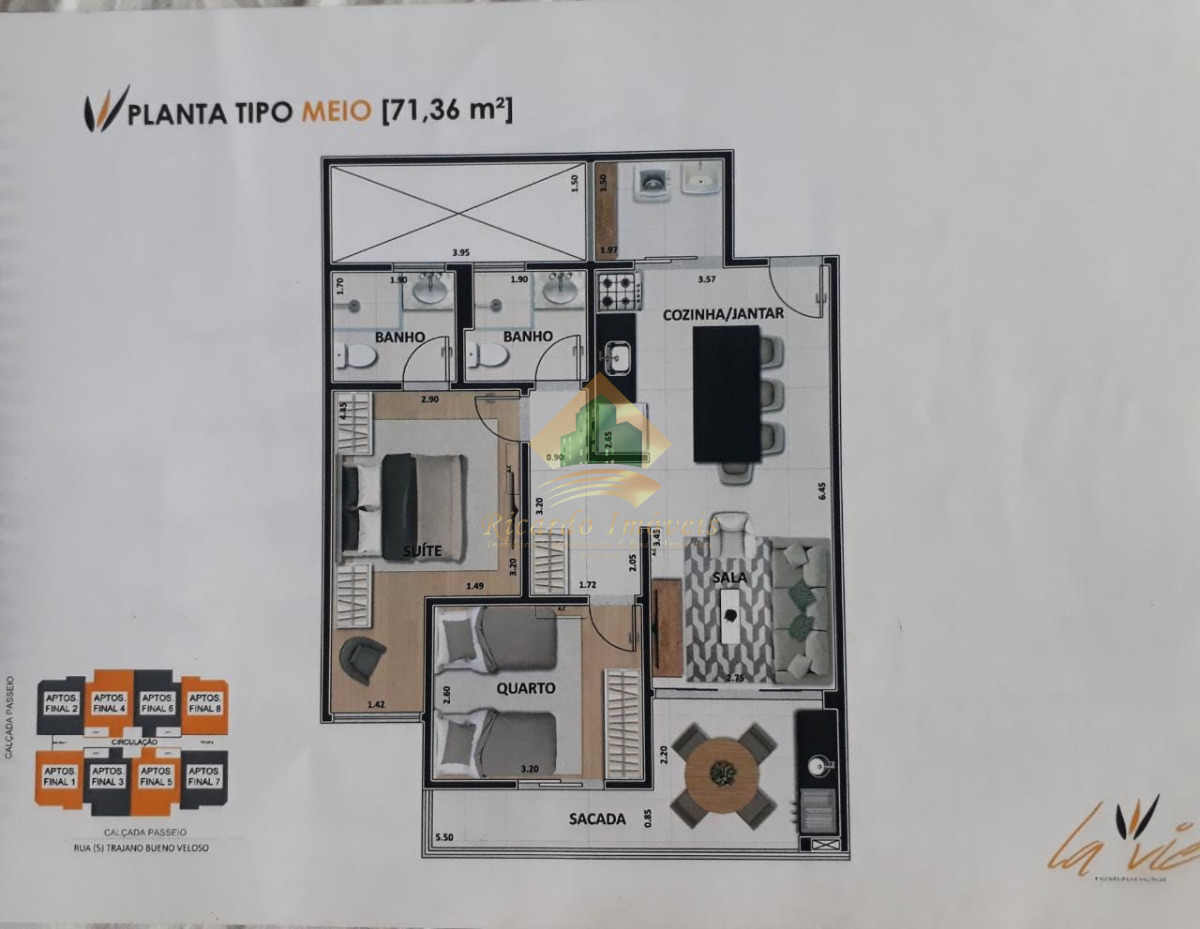 Apartamento novo recem entregue poucos metros da praia das toninhas