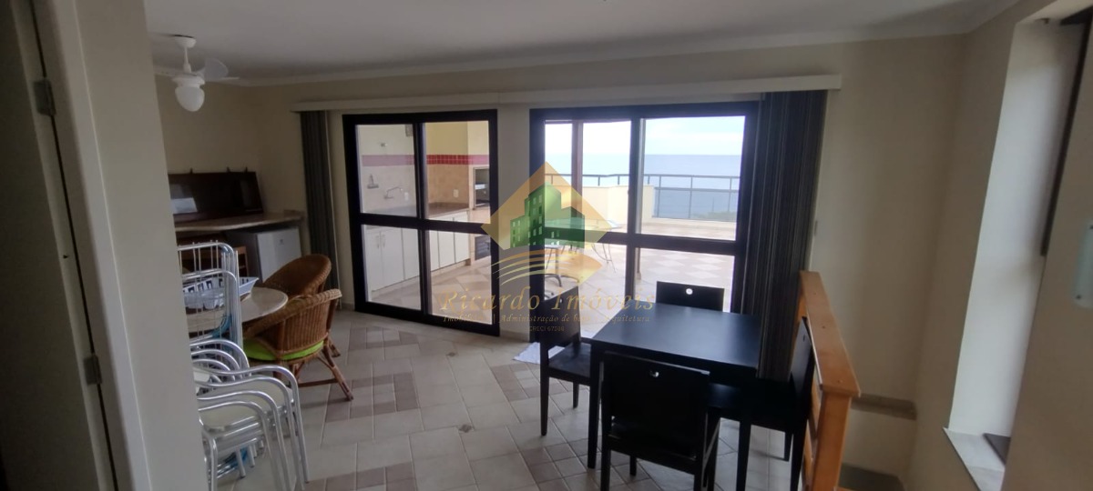 Excelente cobertura frente mar com vista paradisíaca na praia grande