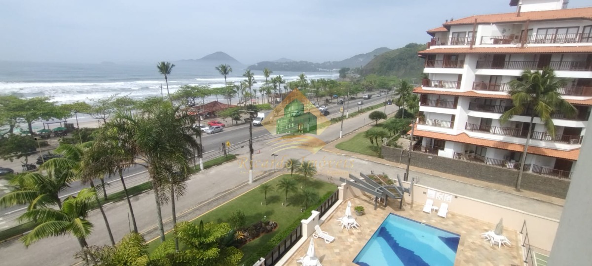 Excelente cobertura duplex frente para o mar na parte nobre da praia grande
