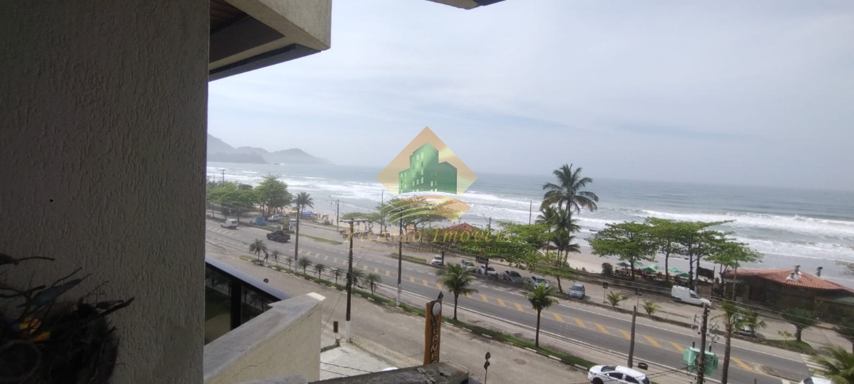 Excelente cobertura duplex frente para o mar na parte nobre da praia grande
