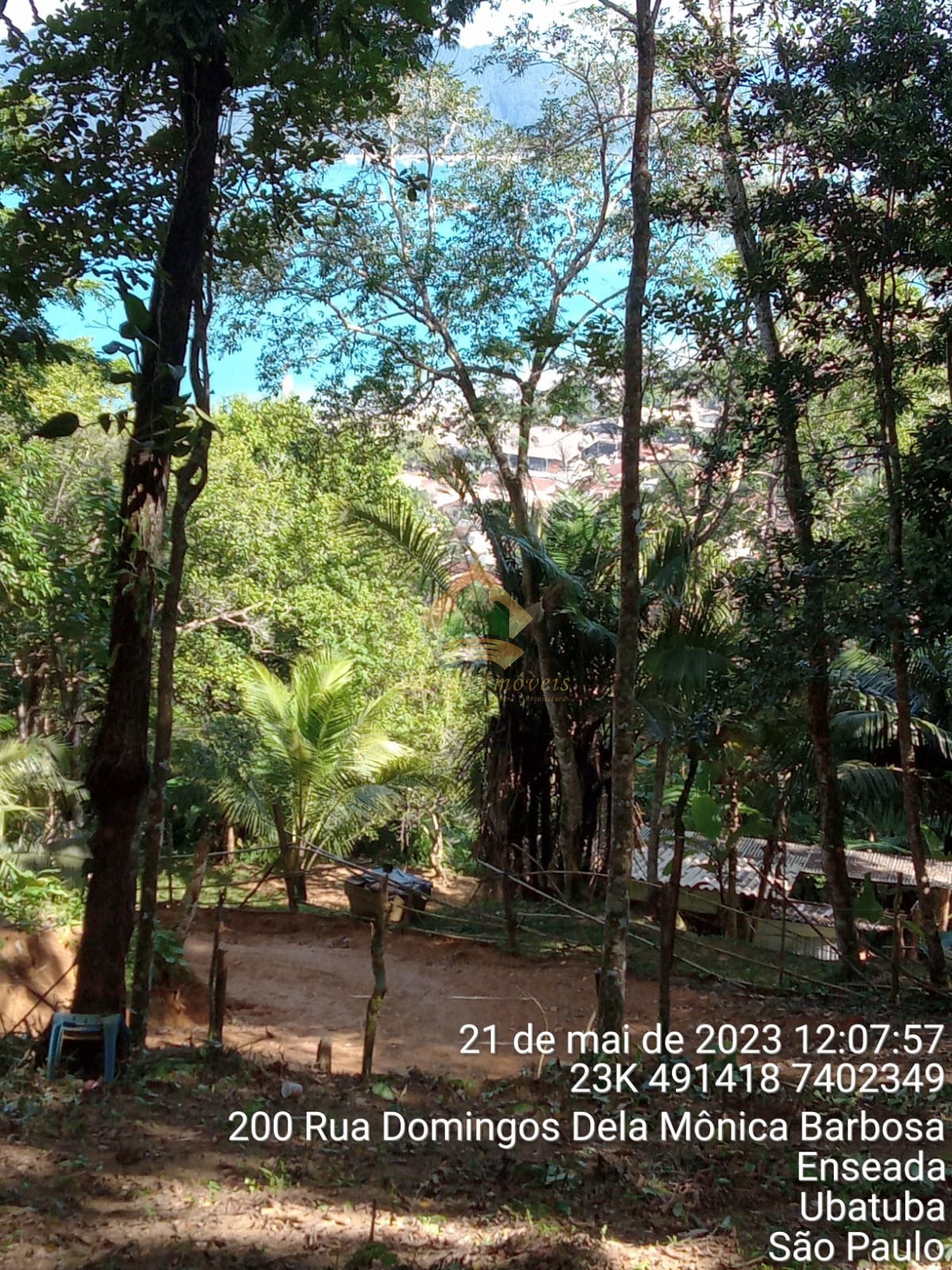 Linda vista da praia da enseada ubatuba sp